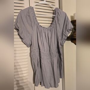 Torrid Light Gray Blouse